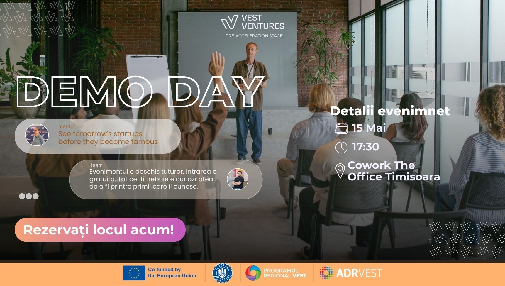 Demo Day. Programul de Pre-Accelerare Vest Ventures 🚀